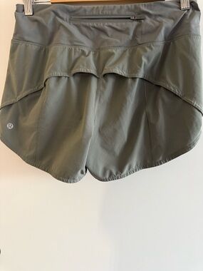 lululemon athletica Olive Green Athletic Skirt-Shorts